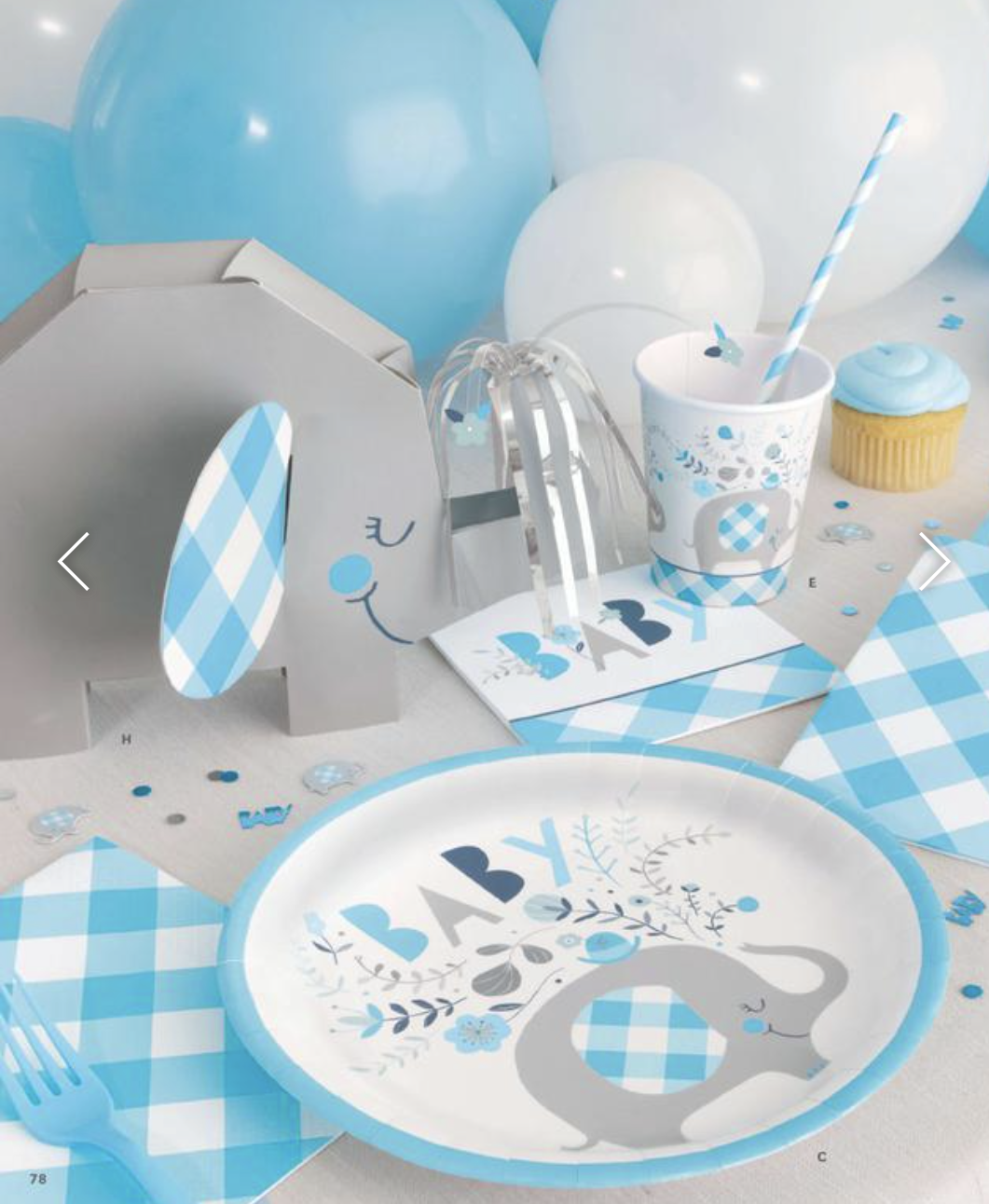 Baby boy hot sale shower plates