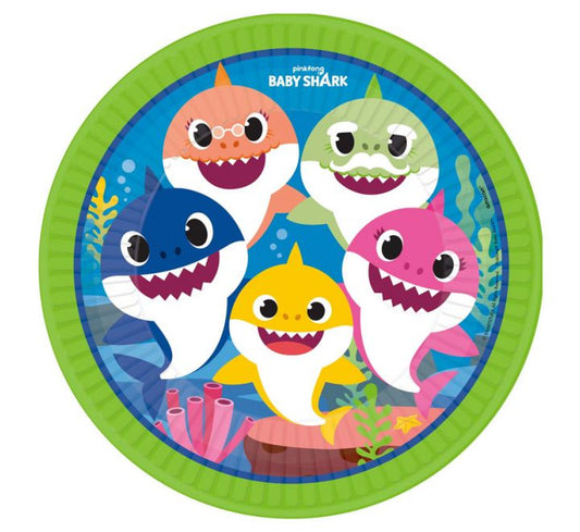 Baby Shark Plates 8pk