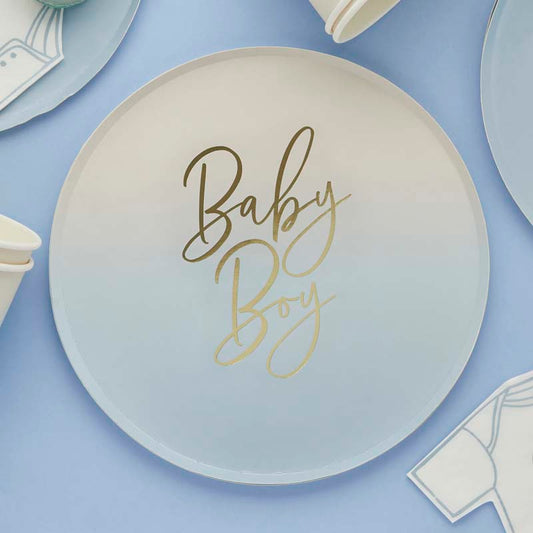 Baby Boy Plates 8pk