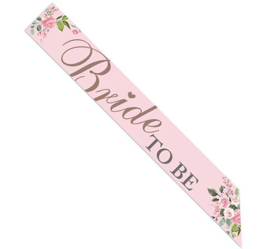 Bride To Be Paper Sash