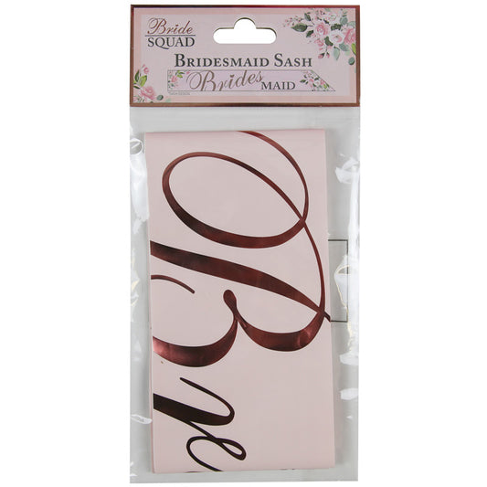 Bride Squad Bridesmaid Paper Sash