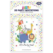 Party Invitations 20pk - Wildlife