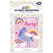 Party Invitations 20pk - Unicorn