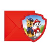 Paw Patrol Invites 6pk