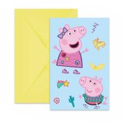 Peppa Pig Invites 6pk