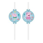 Peppa Pig Paper Straws 4pk