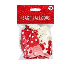 Valentine's Balloons 10pk