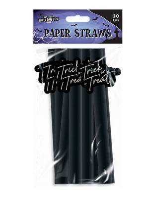 Trick Or Treat Paper Straws 20pk