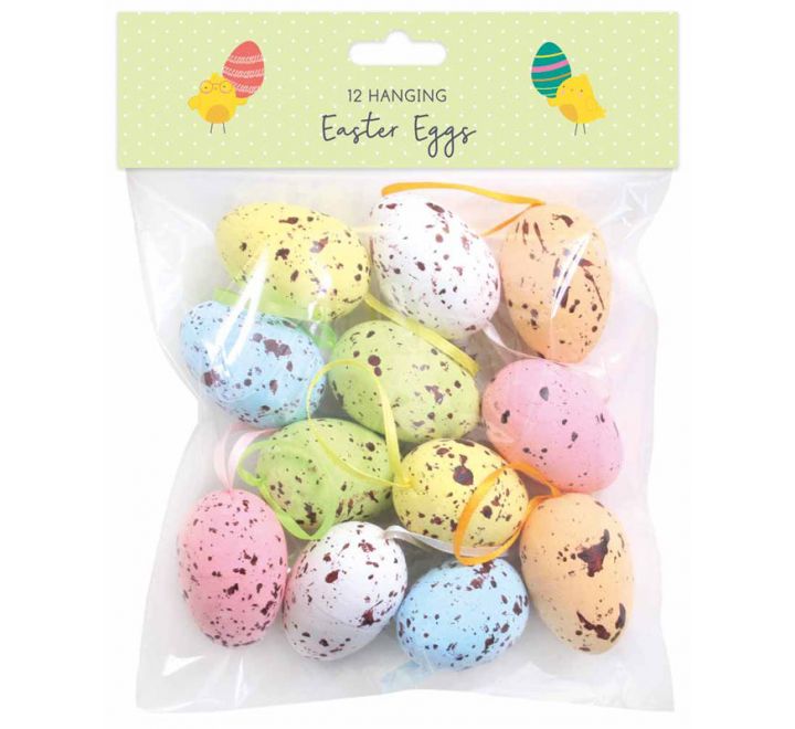 Hanging Easter Eggs 12pk