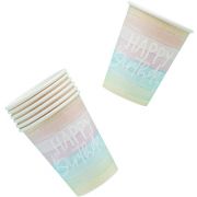 Eco Rainbow Paper Cups 8pk