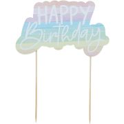 Eco Rainbow Paper Cake Topper