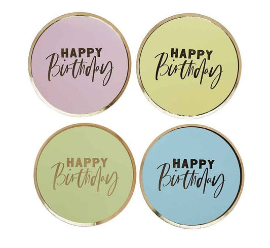 Pastel Mix Plates 8pk