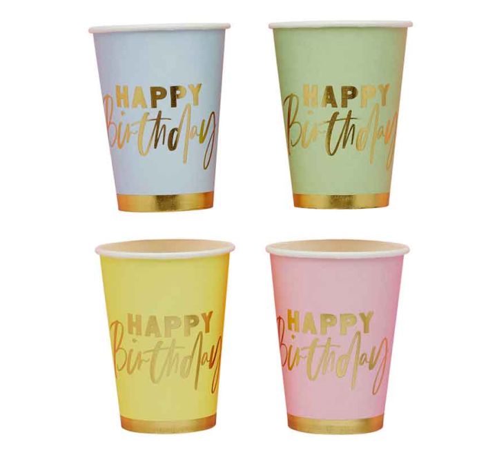 Pastel Mix Cups 8pk