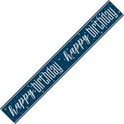 9ft Blue Glitz Birthday Banner