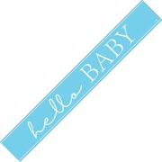 Hello Baby Banner - Blue