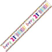 Confetti Birthday Banner - 21