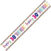 Confetti Birthday Banner - 30