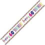 Confetti Birthday Banner - 60