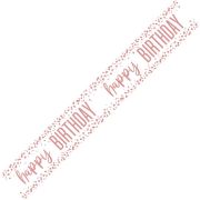 Confetti Birthday Banner - Rose Gold