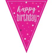 Pink Glitz Bunting 9ft