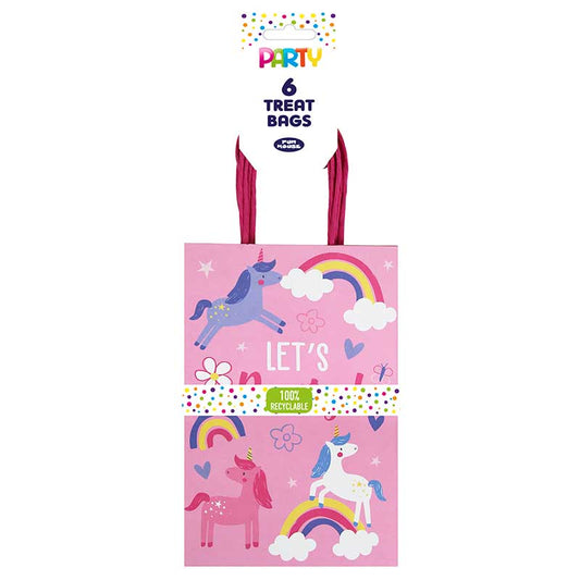 Paper Party Bags - Unicorn 6pk