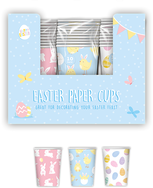 Easter Paper Cups 10pk