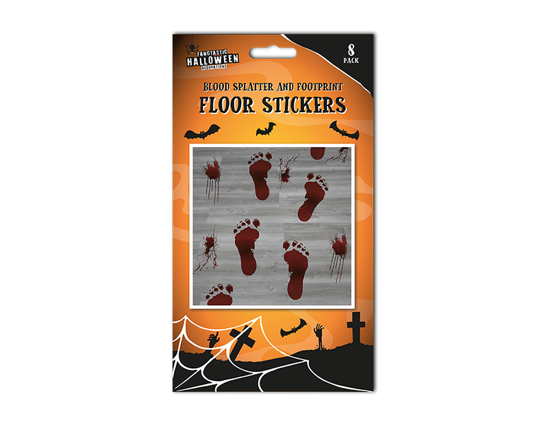 Bloody Footprint Floor Stickers 8pk