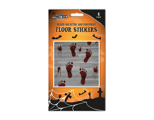 Bloody Footprint Floor Stickers 8pk