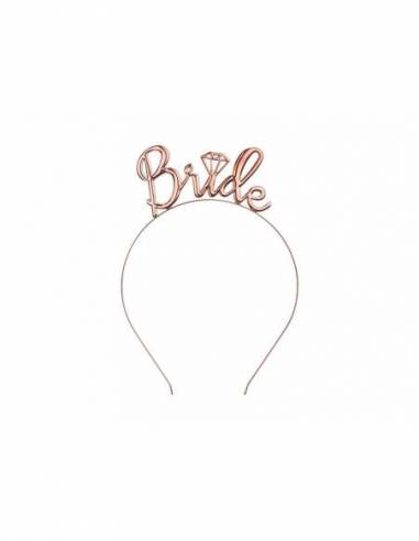 Bride Headband - Rose Gold