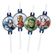 Avengers Paper Straws 4pk