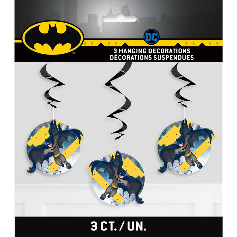 Batman Hanging Swirls 3pk