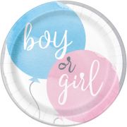 Gender Reveal Plates