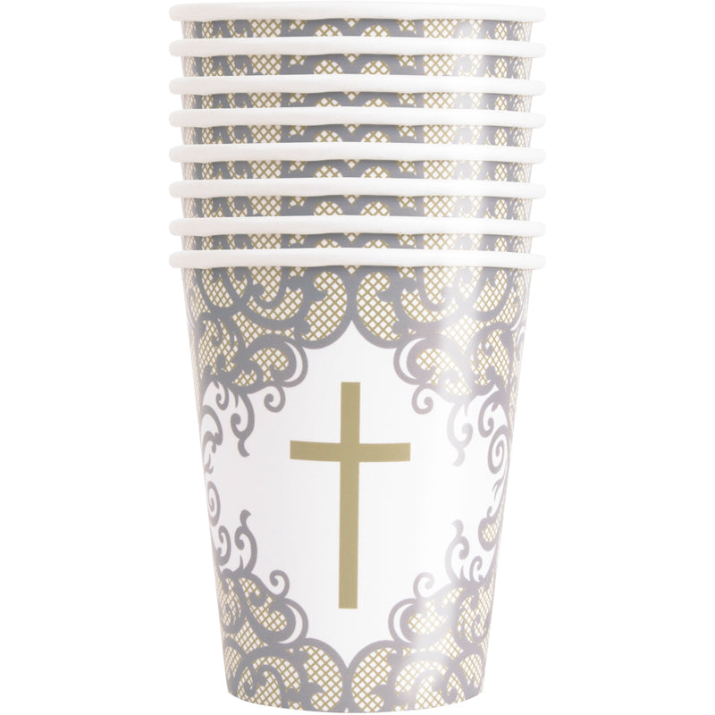 Gold Cross Cups 8pk