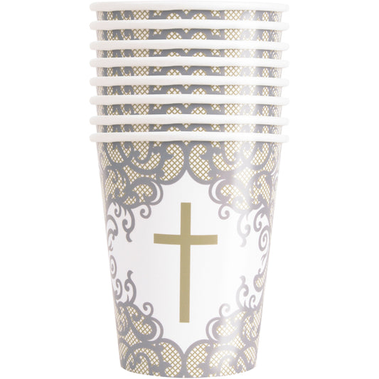 Gold Cross Cups 8pk