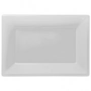 Plastic Platters 3pk - White