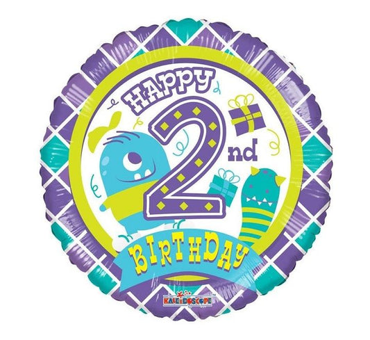 2nd Birthday Balloon - Purple