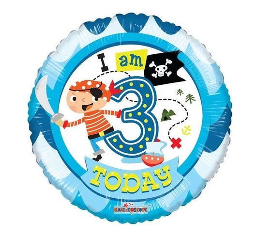 3rd Birthday Balloon - Blue