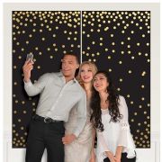 Photobooth Backdrop - Gold Dots