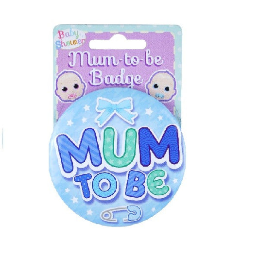 Mum To Be Badge - Blue