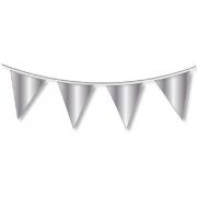 10m Metallic Silver Bunting