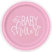 Baby Shower Plates - Pink