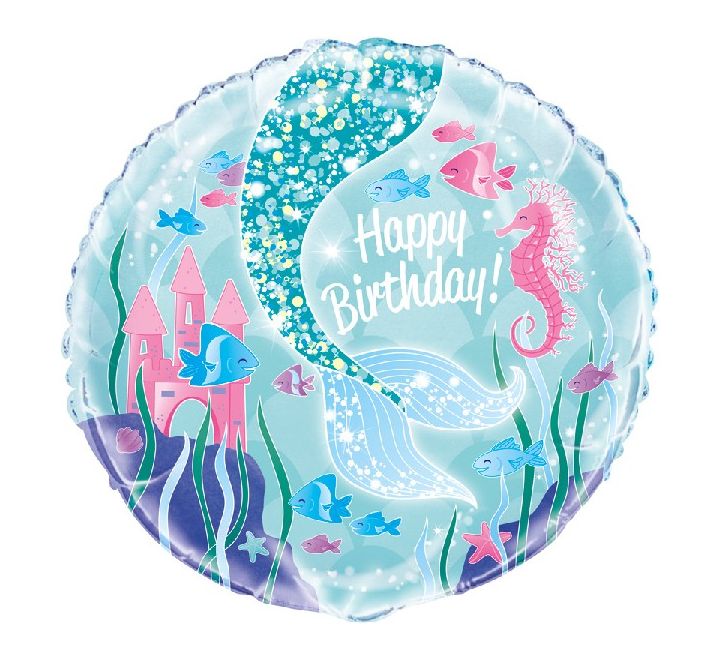 Mermaid Birthday Balloon