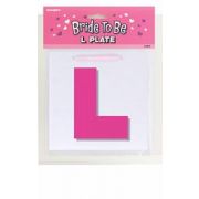 Bride To Be L Plate