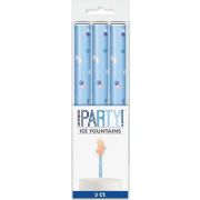 Blue Fountain Candles 3pk