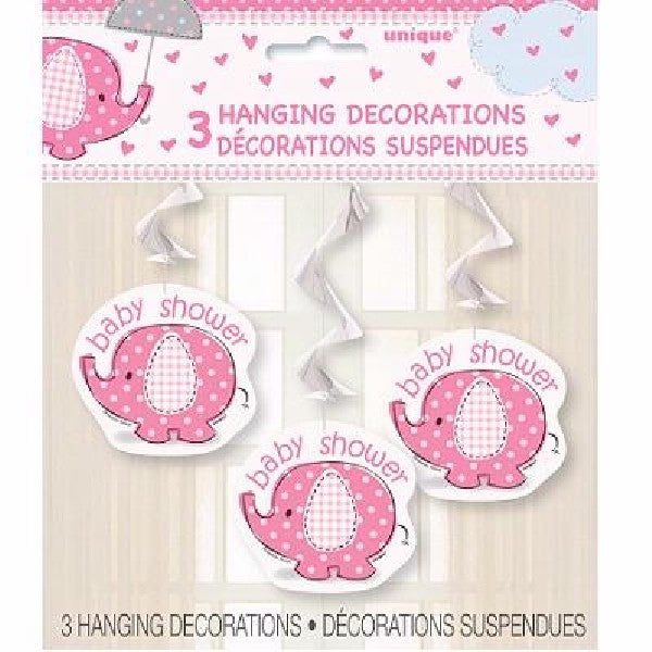 Umbrellaphants Hanging Swirls - Pink