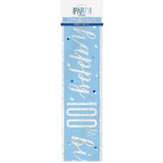 Blue Glitz 9ft Banner - 100