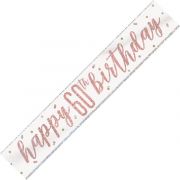 Rose Gold Glitz 9ft Banner - 60