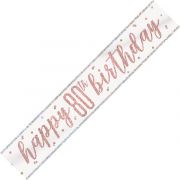 Rose Gold Glitz 9ft Banner - 80