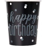 Black Glitz Cups