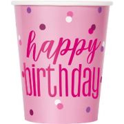 Pink Glitz Cups